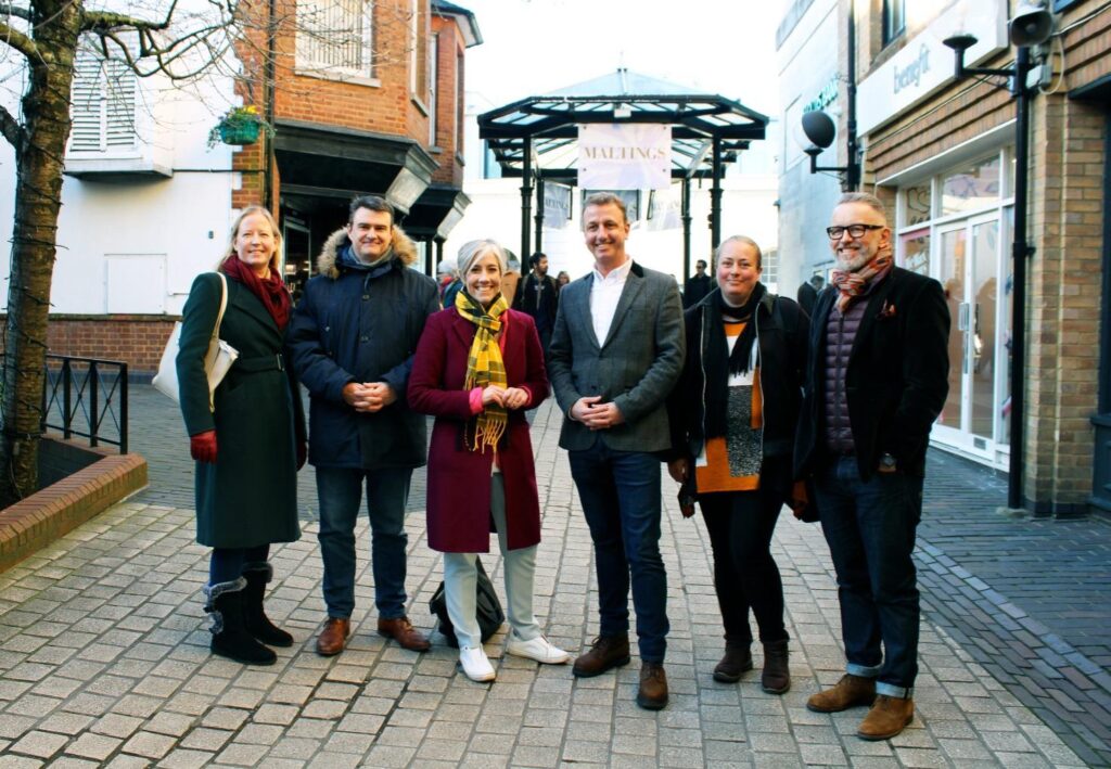 Mark Robinson, chair of the High Streets Task Force, visited St Albans city centre.
