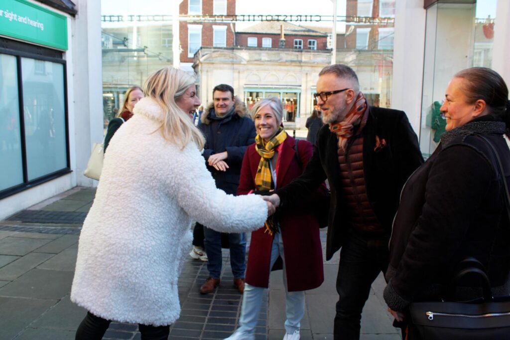 Mark Robinson, chair of the High Streets Task Force, visited St Albans city centre.