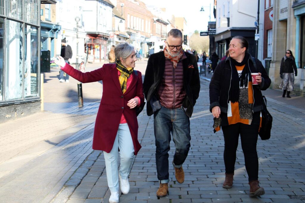 Mark Robinson, chair of the High Streets Task Force, visited St Albans city centre.