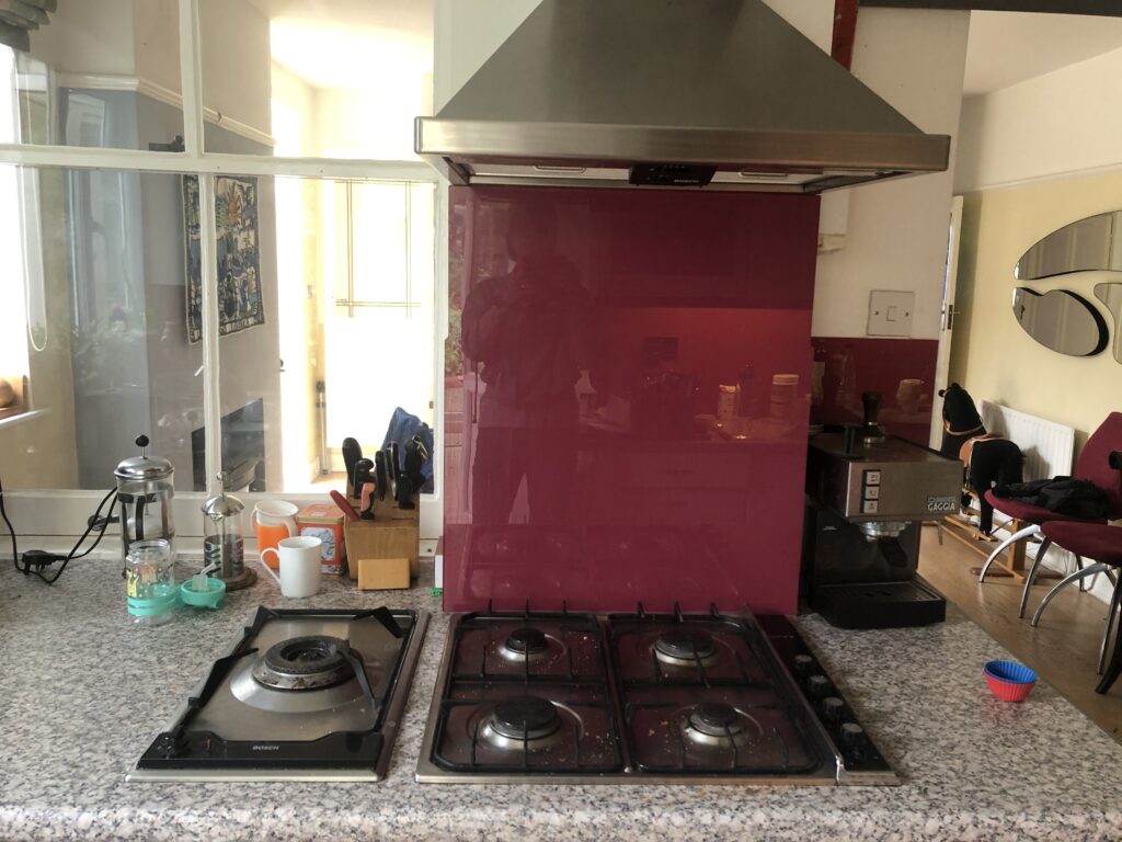 Judith Leary-Joyce's kitchen before the eco-retrofit.