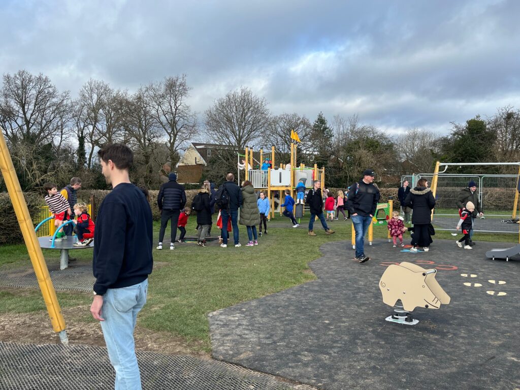 The newly revamped Bernards Heath playground is now officially open.