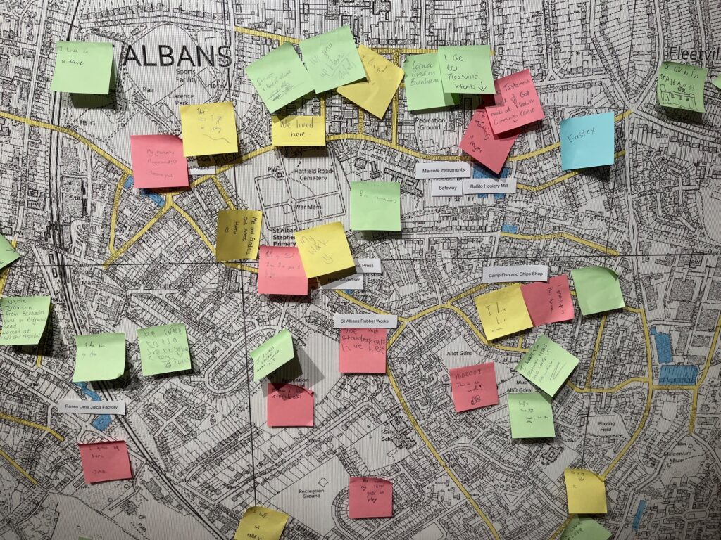 Some of the places where African Caribbean families settled in St Albans.