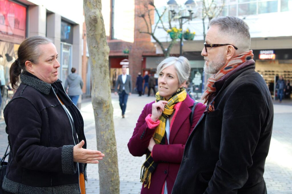 Mark Robinson, chair of the High Streets Task Force, visited St Albans city centre.