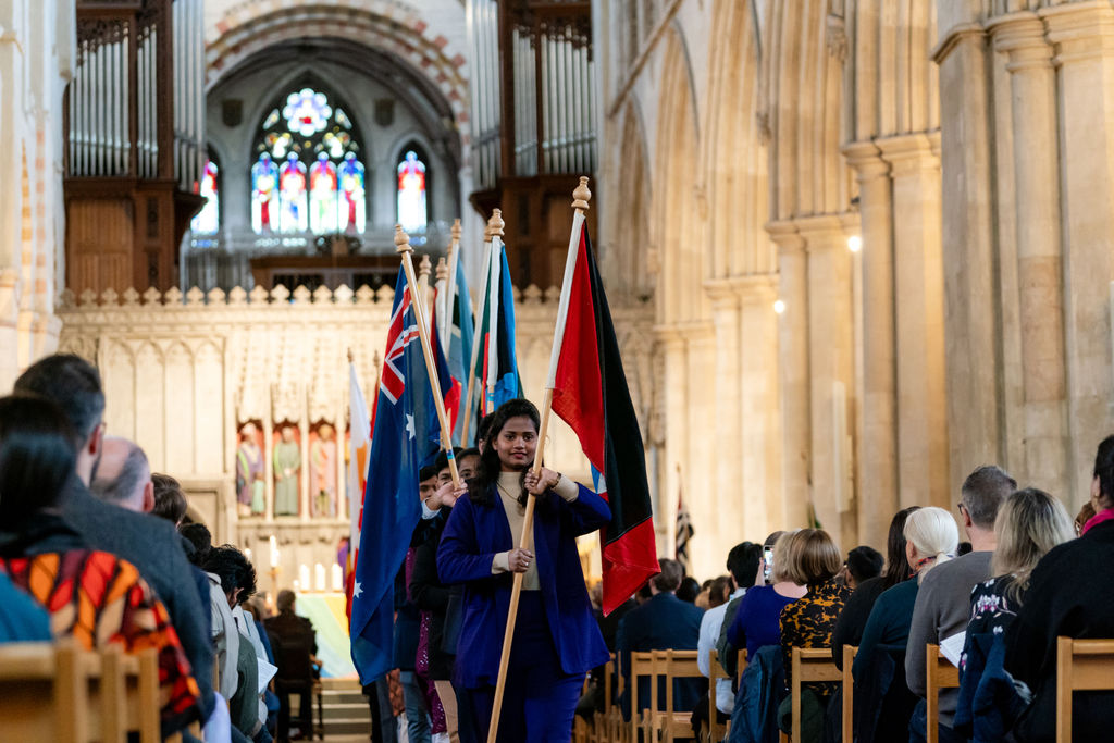 Celebrating the 75th anniversary of the Commonwealth at St Albans Cathedral. Photo: Stephanie Belton