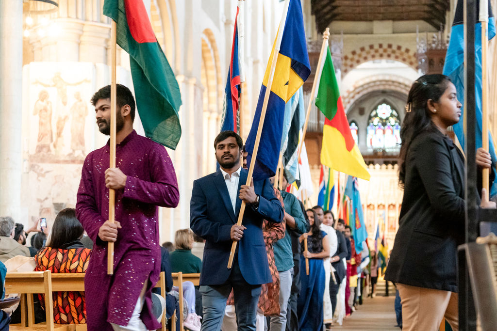 Celebrating the 75th anniversary of the Commonwealth at St Albans Cathedral. Photo: Stephanie Belton