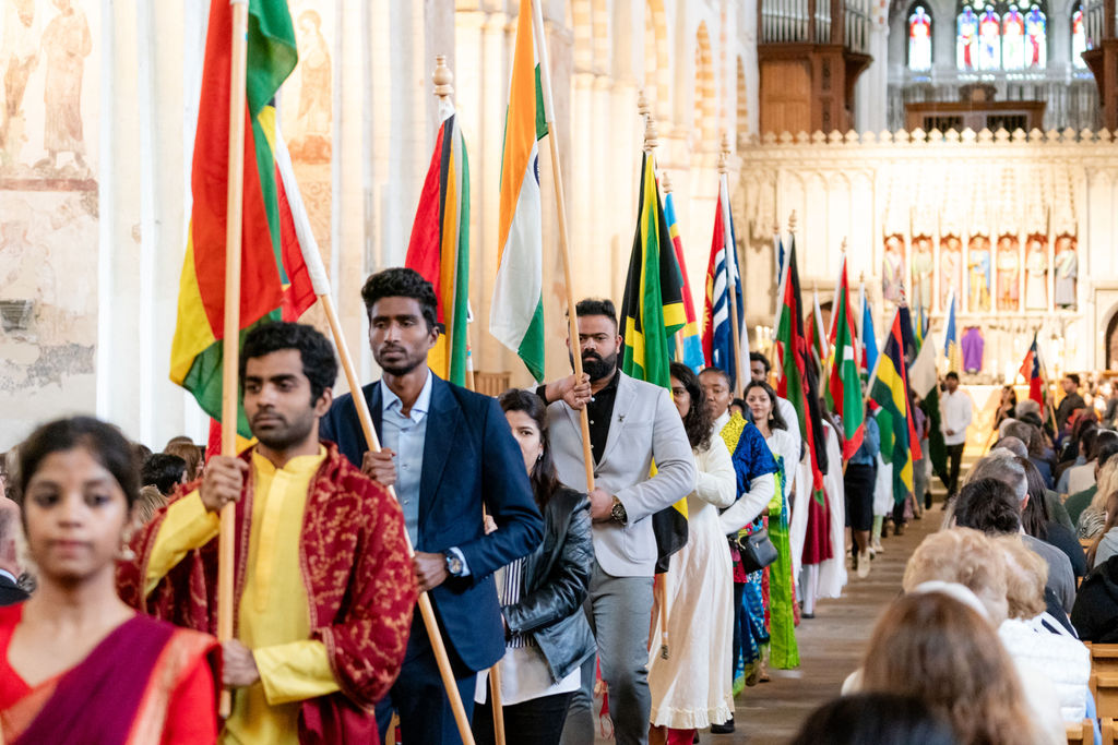 Celebrating the 75th anniversary of the Commonwealth at St Albans Cathedral. Photo: Stephanie Belton