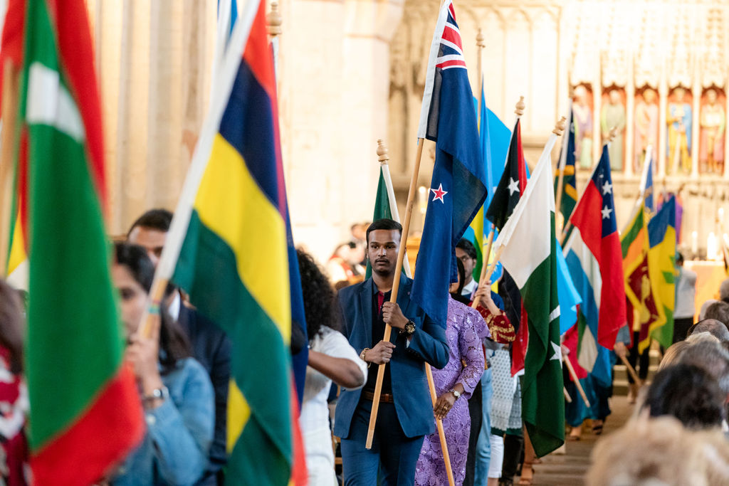 Celebrating the 75th anniversary of the Commonwealth at St Albans Cathedral. Photo: Stephanie Belton