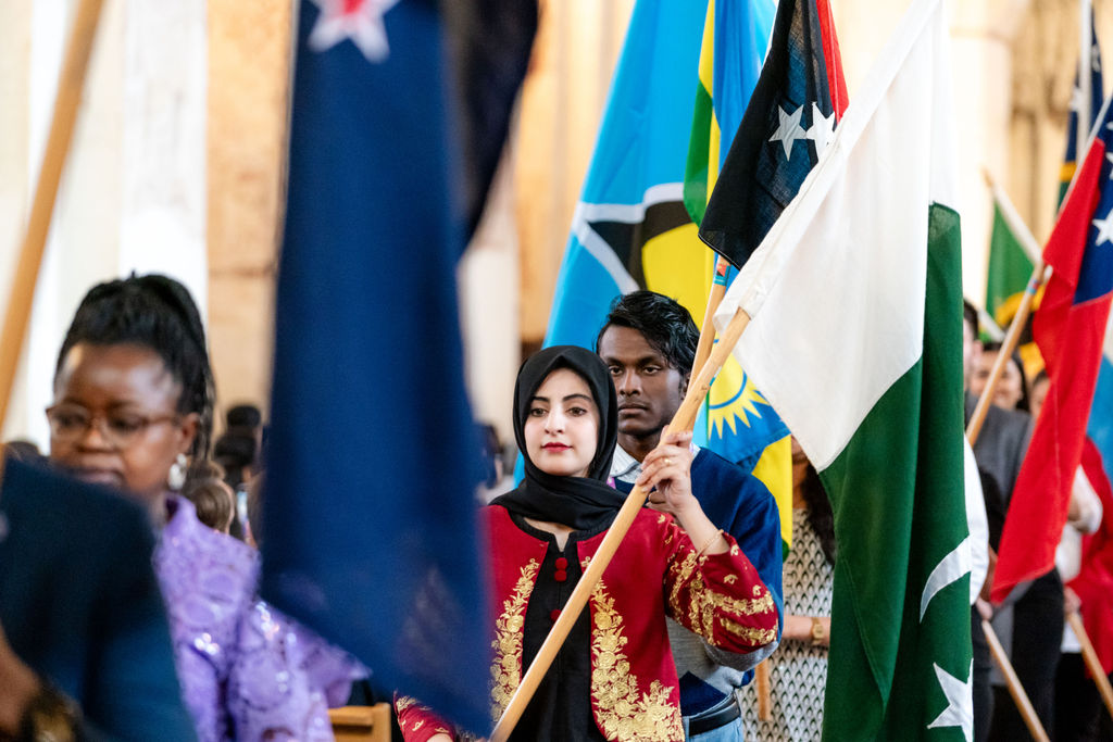 Celebrating the 75th anniversary of the Commonwealth at St Albans Cathedral. Photo: Stephanie Belton