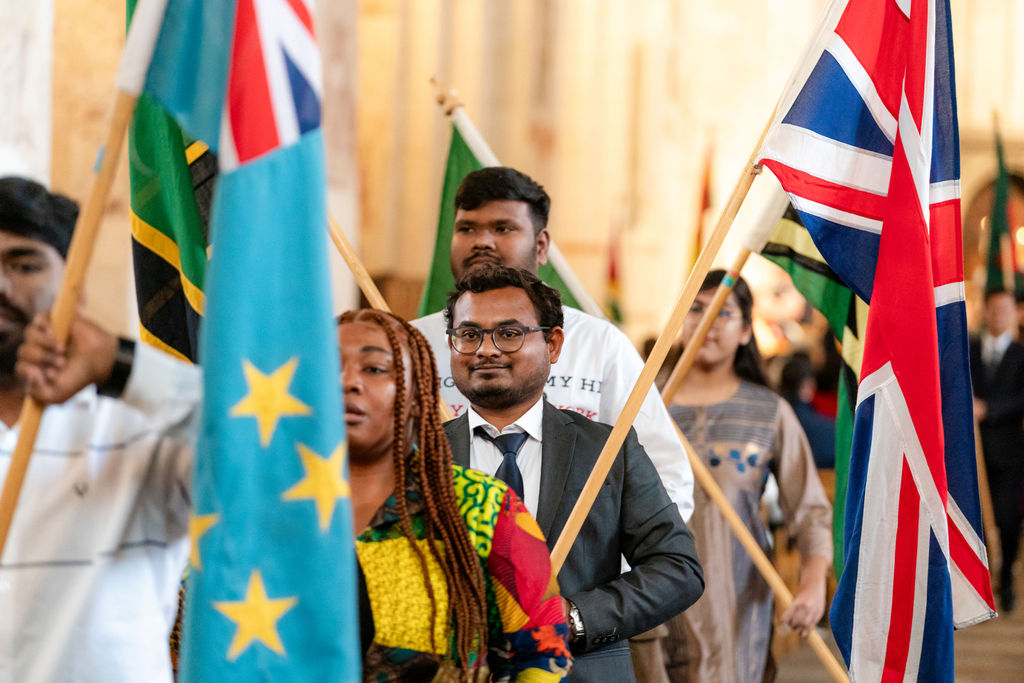 Celebrating the 75th anniversary of the Commonwealth at St Albans Cathedral. Photo: Stephanie Belton