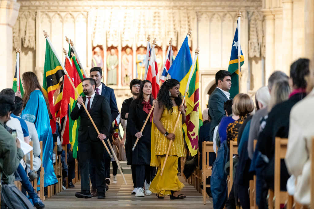 Celebrating the 75th anniversary of the Commonwealth at St Albans Cathedral. Photo: Stephanie Belton
