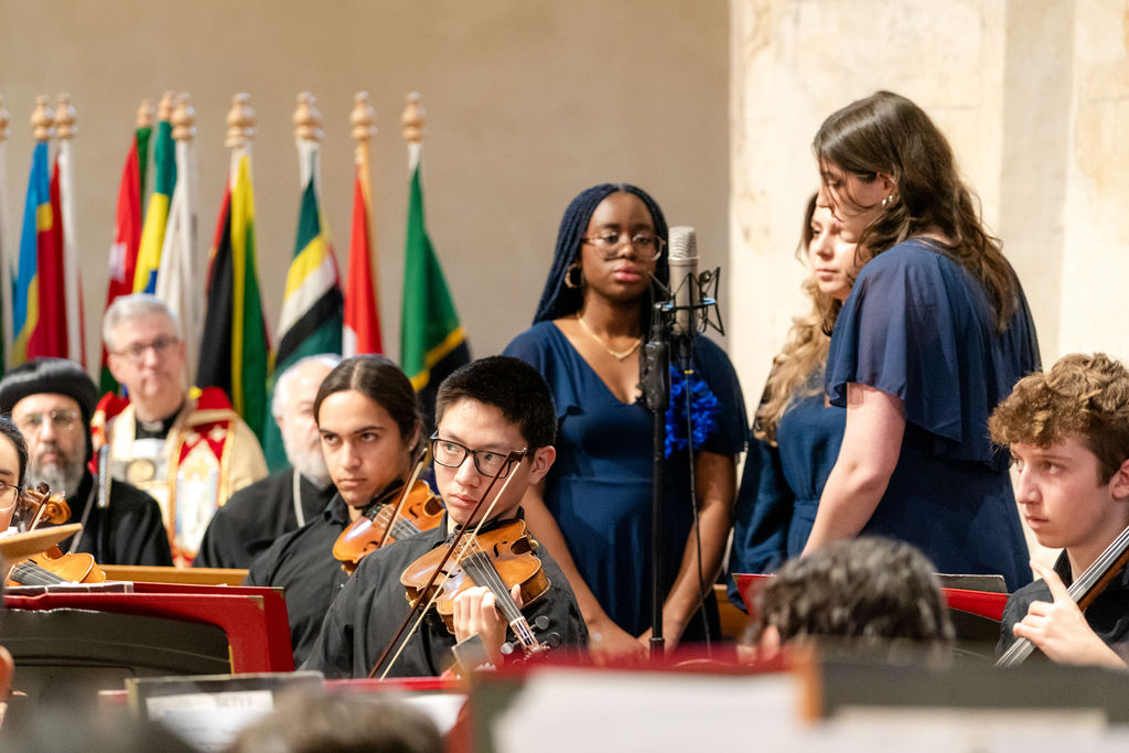 Celebrating the 75th anniversary of the Commonwealth at St Albans Cathedral. Photo: Stephanie Belton