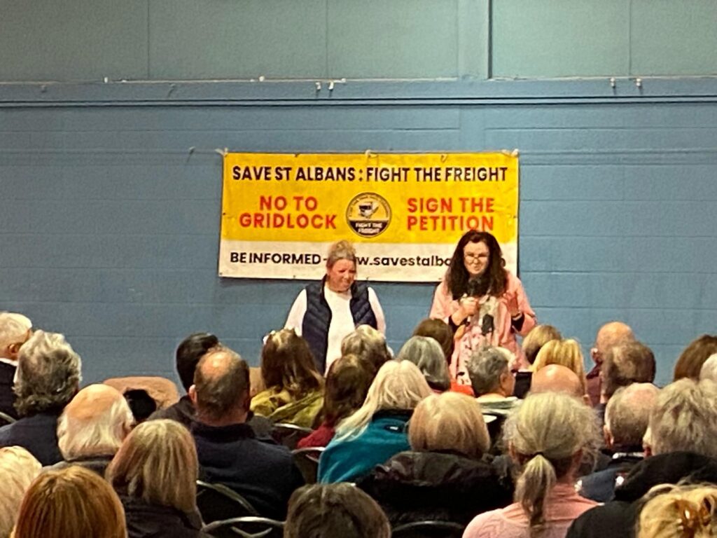 The public meeting at Greenwood Park Community Centre.