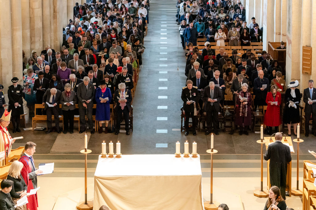 Celebrating the 75th anniversary of the Commonwealth at St Albans Cathedral. Photo: Stephanie Belton