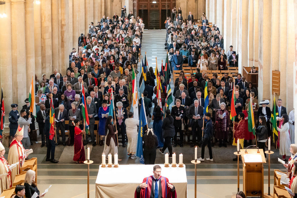 Celebrating the 75th anniversary of the Commonwealth at St Albans Cathedral. Photo: Stephanie Belton