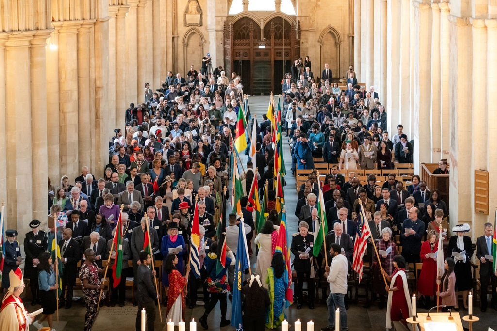 Celebrating the 75th anniversary of the Commonwealth at St Albans Cathedral. Photo: Stephanie Belton