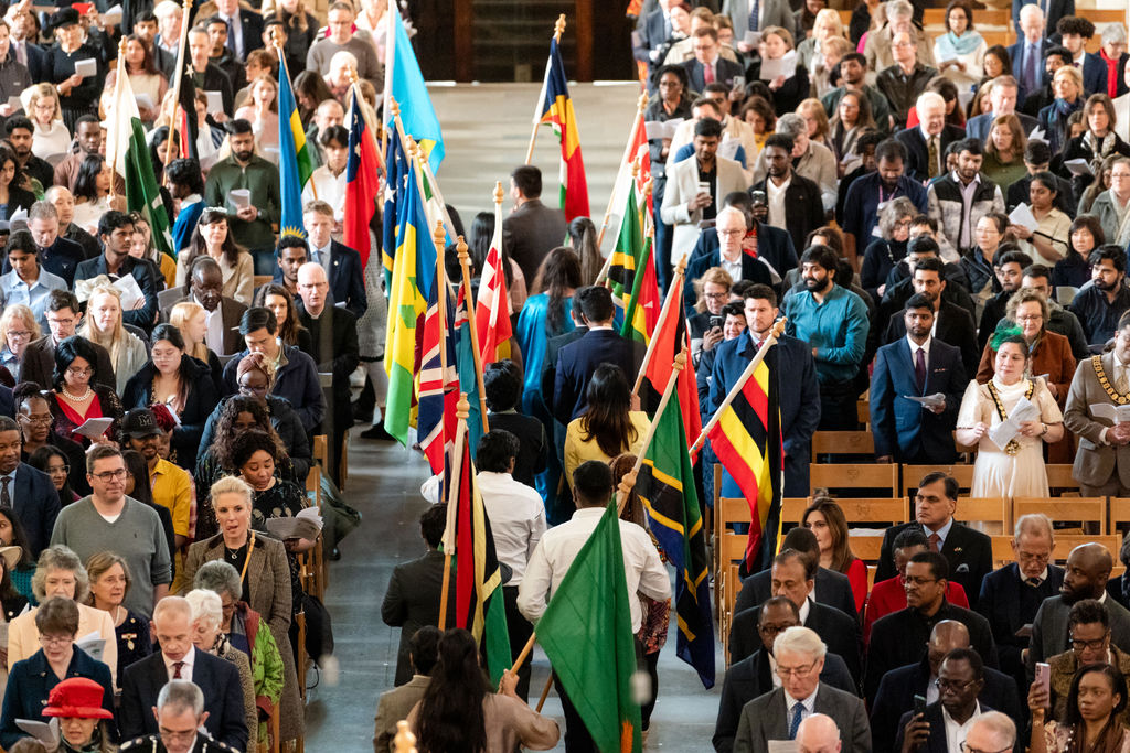 Celebrating the 75th anniversary of the Commonwealth at St Albans Cathedral. Photo: Stephanie Belton