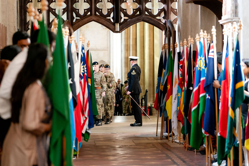 Celebrating the 75th anniversary of the Commonwealth at St Albans Cathedral. Photo: Stephanie Belton