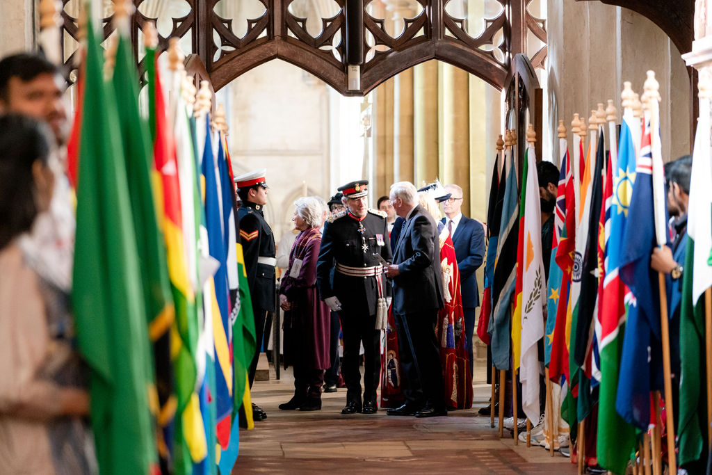 Celebrating the 75th anniversary of the Commonwealth at St Albans Cathedral. Photo: Stephanie Belton