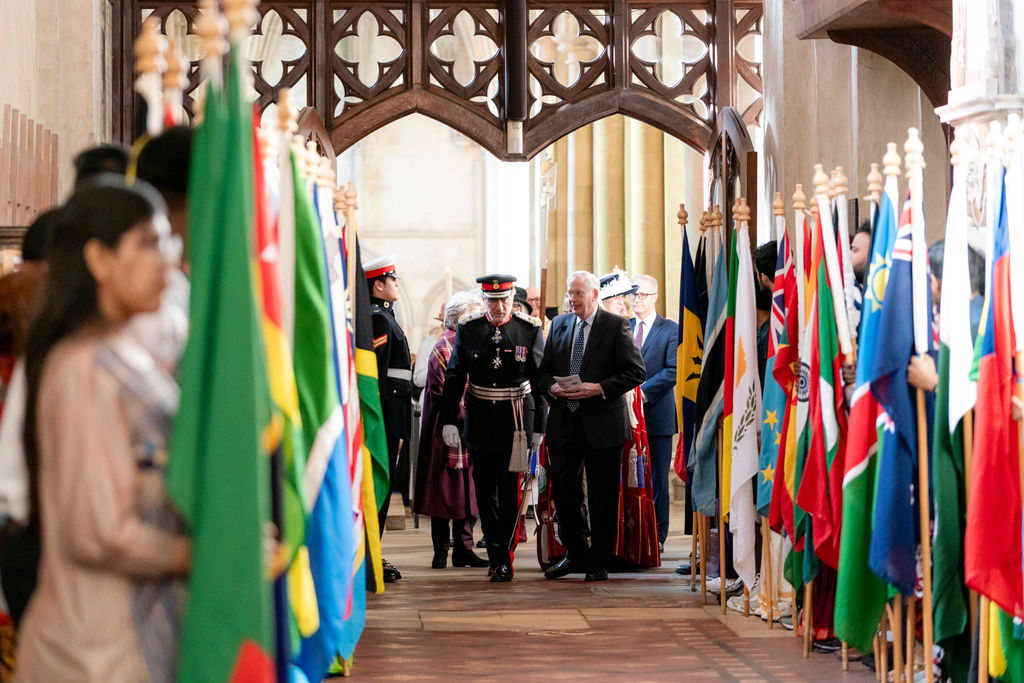 Celebrating the 75th anniversary of the Commonwealth at St Albans Cathedral. Photo: Stephanie Belton