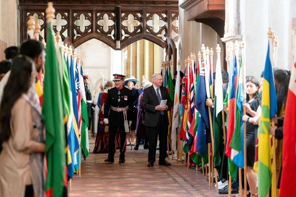 Celebrating the 75th anniversary of the Commonwealth at St Albans Cathedral. Photo: Stephanie Belton