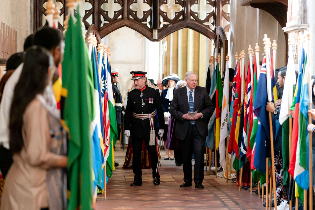 Celebrating the 75th anniversary of the Commonwealth at St Albans Cathedral. Photo: Stephanie Belton