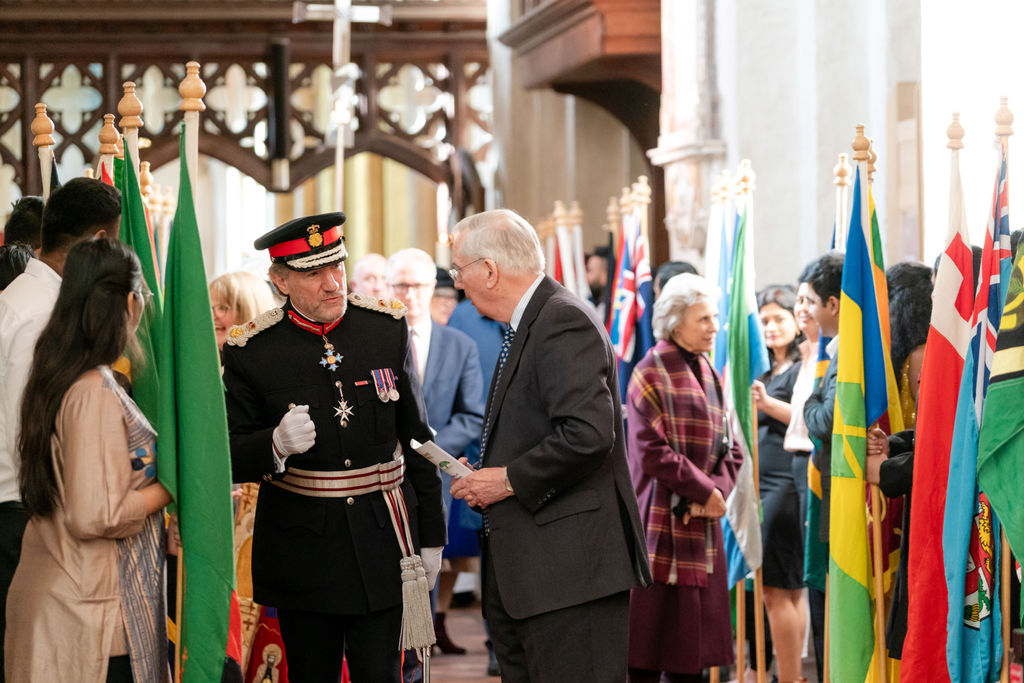 Celebrating the 75th anniversary of the Commonwealth at St Albans Cathedral. Photo: Stephanie Belton