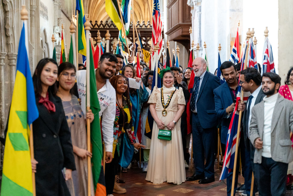 Celebrating the 75th anniversary of the Commonwealth at St Albans Cathedral. Photo: Stephanie Belton