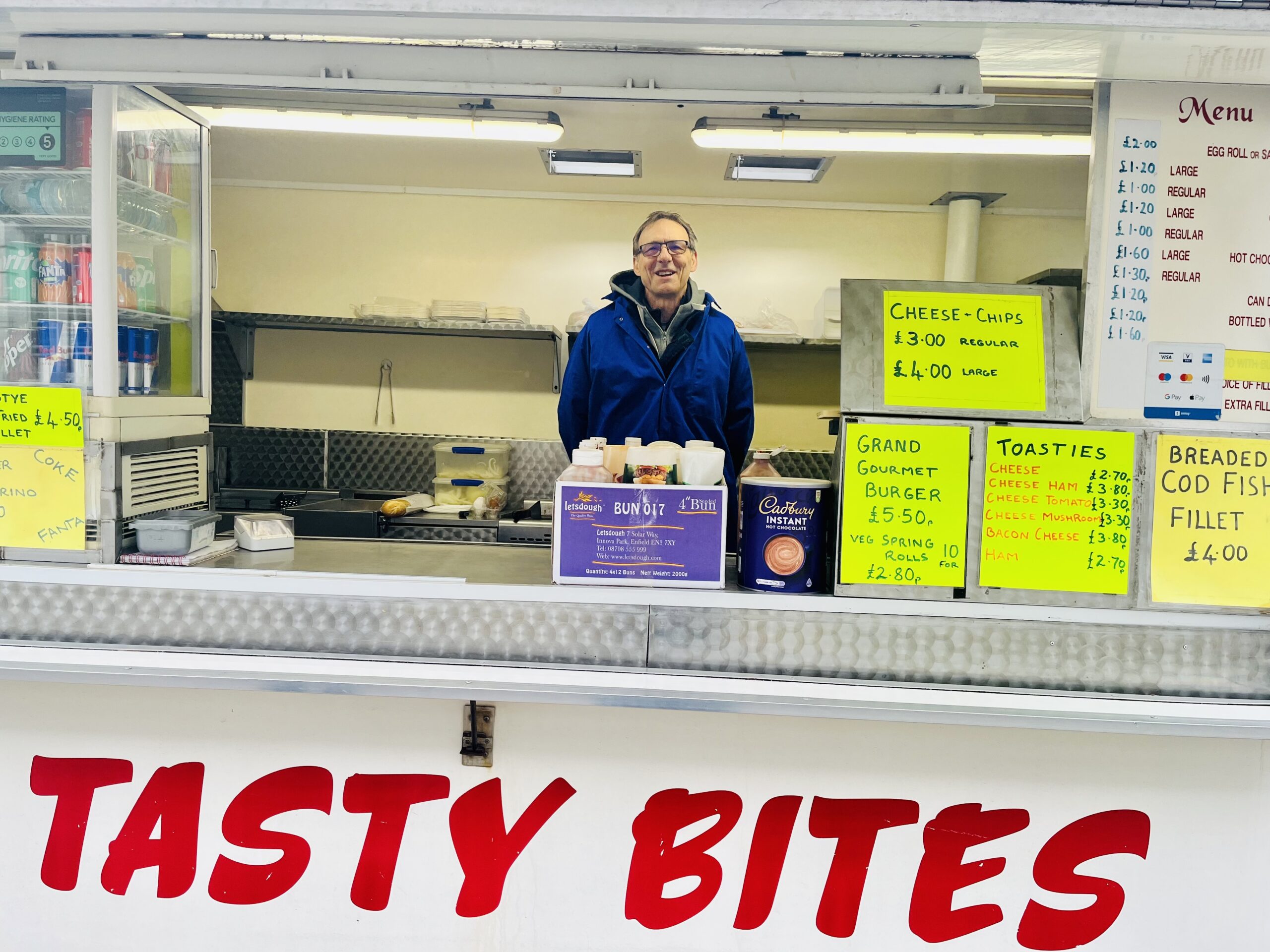 Dave's Tasty Bites in St Albans city centre.
