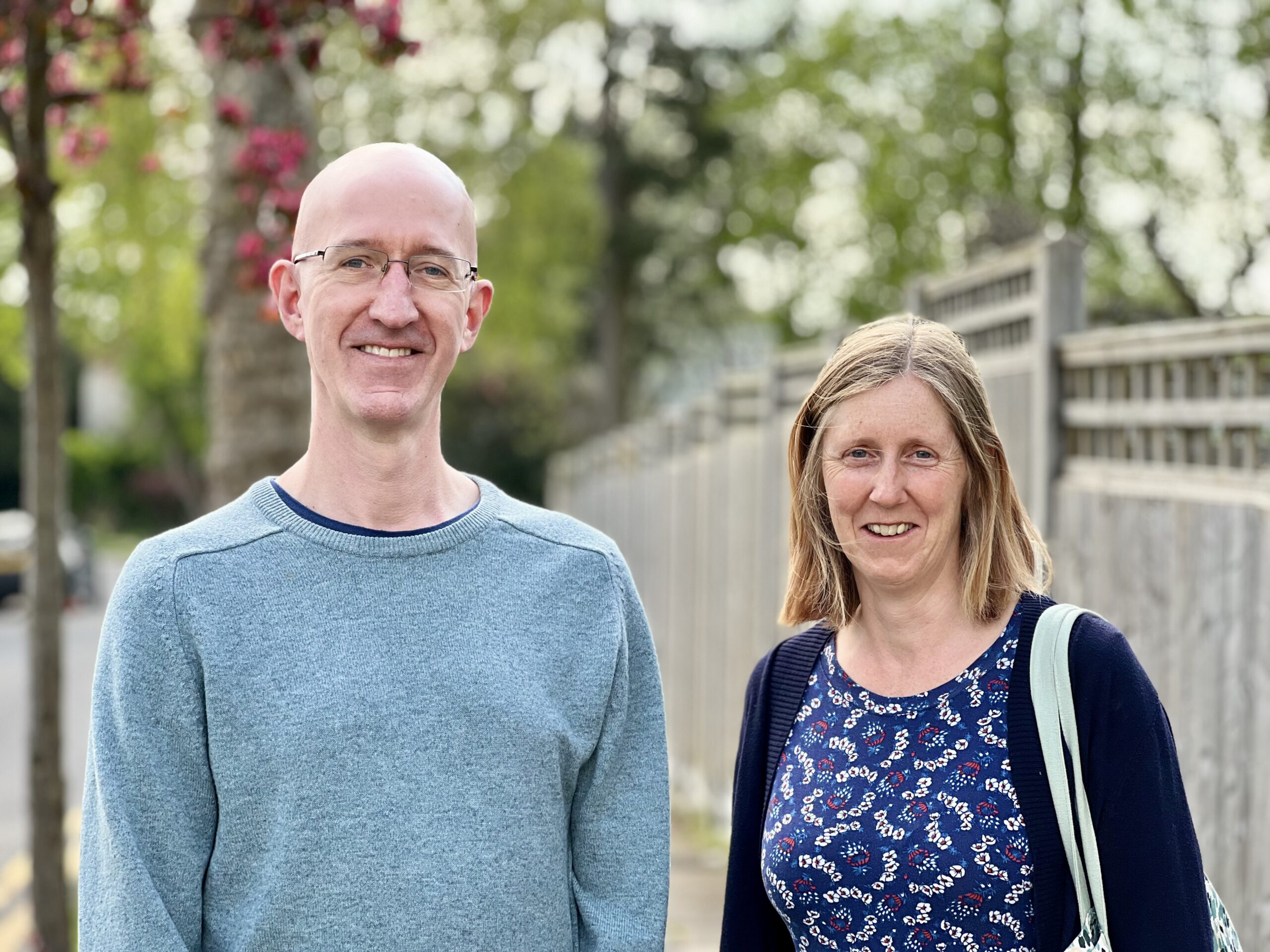 St Albans Greens Simon Grover and Juliet Voisey.