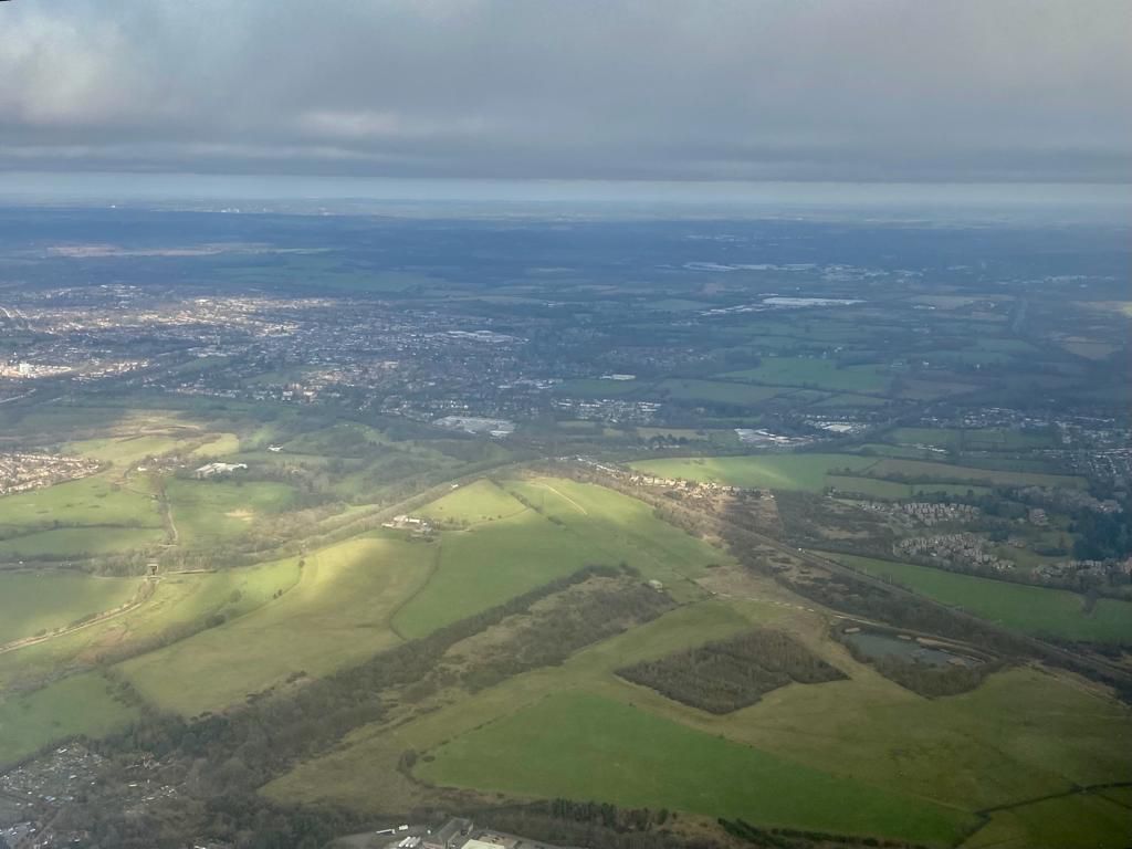 The site of the proposed rail freight terminal.
