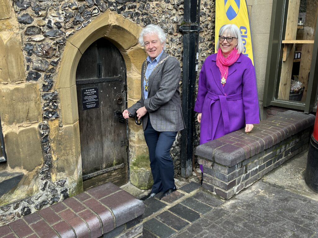 St Albans Mayor Anthony Rowlands and Mayoress Annie Stevenson.