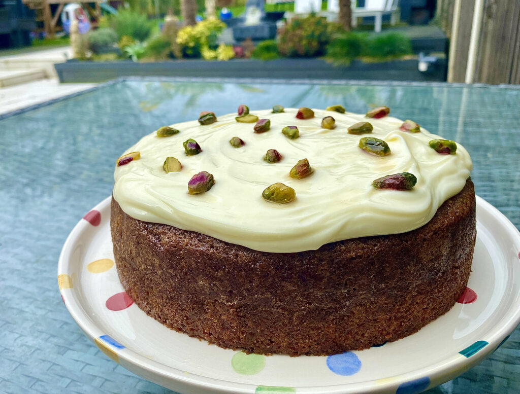 Pistachio cake.