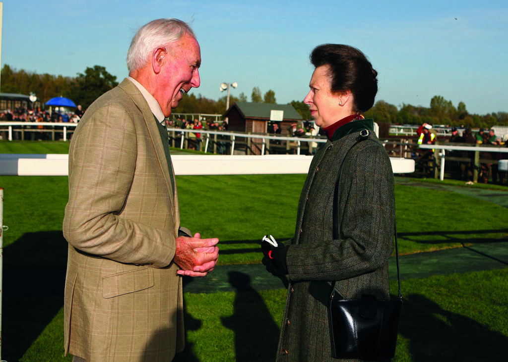 Alan Blackmore with the Princess Royal at Fakenham.
