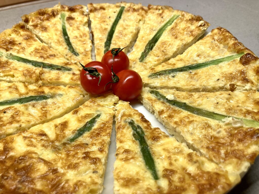 Asparagus omelette