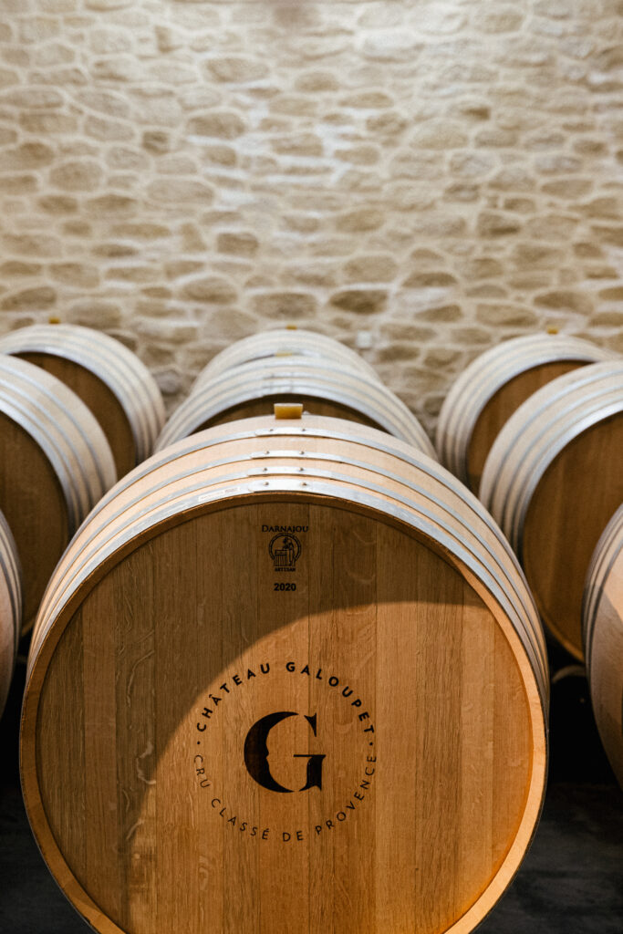 Barrels from Château Galoupet