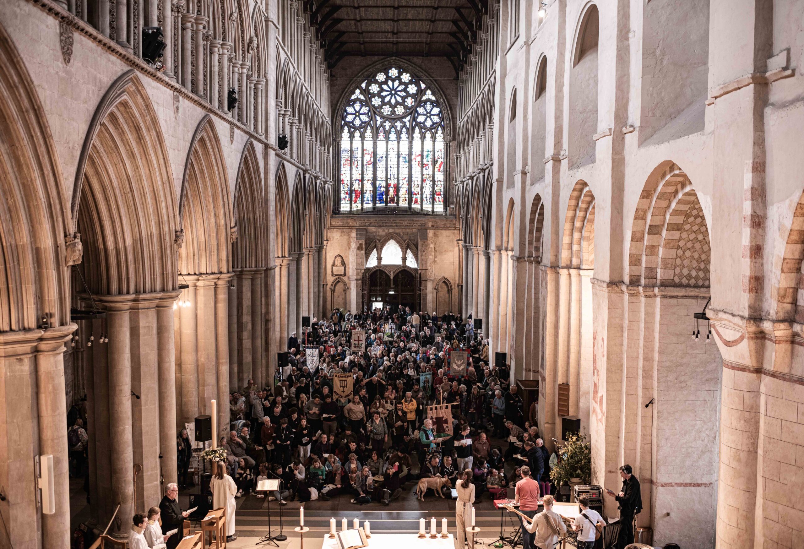 Easter Monday pilgrimage and service. Photo: Gregory Owain.