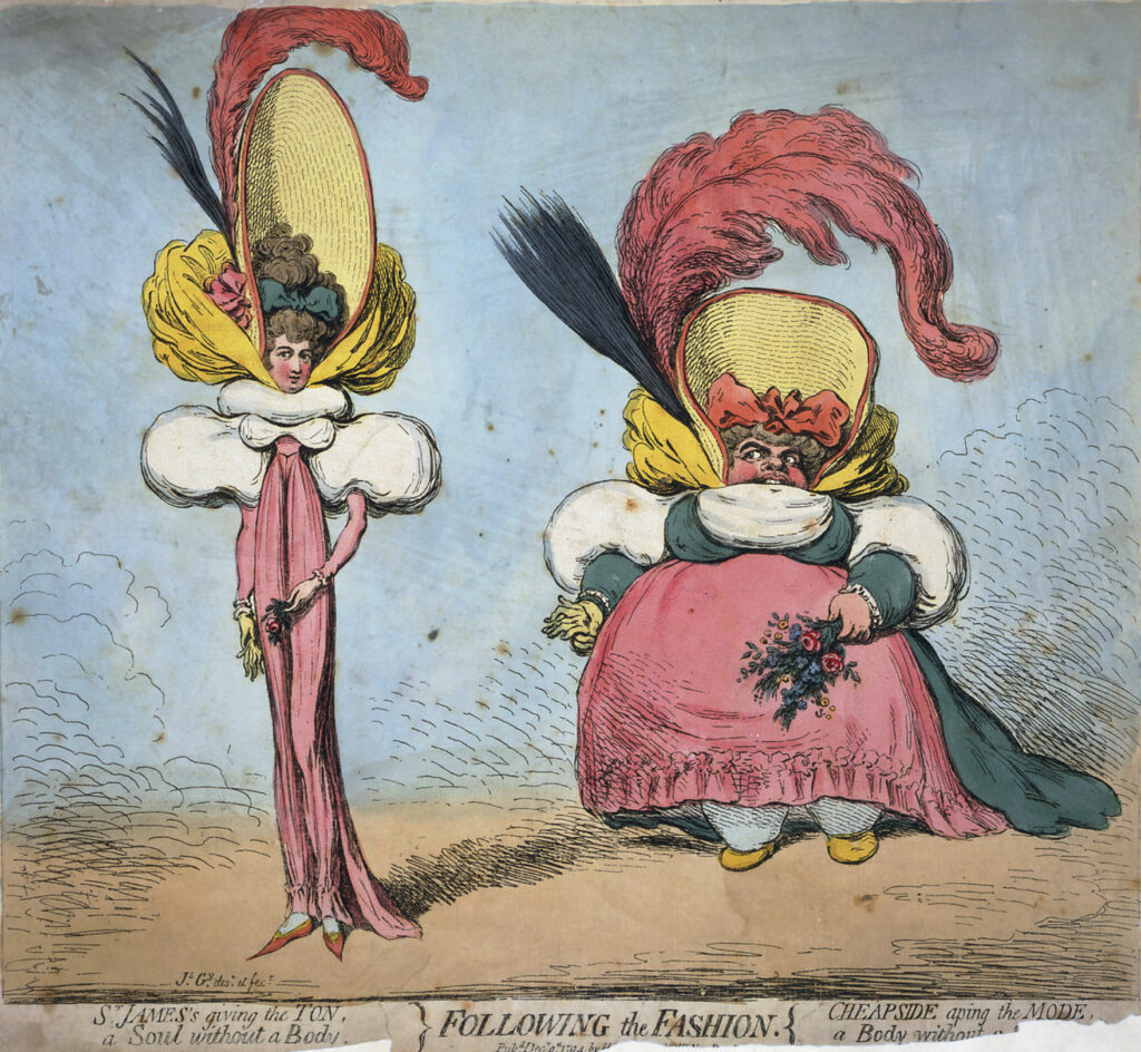 Following the Fashion by James Gillray.