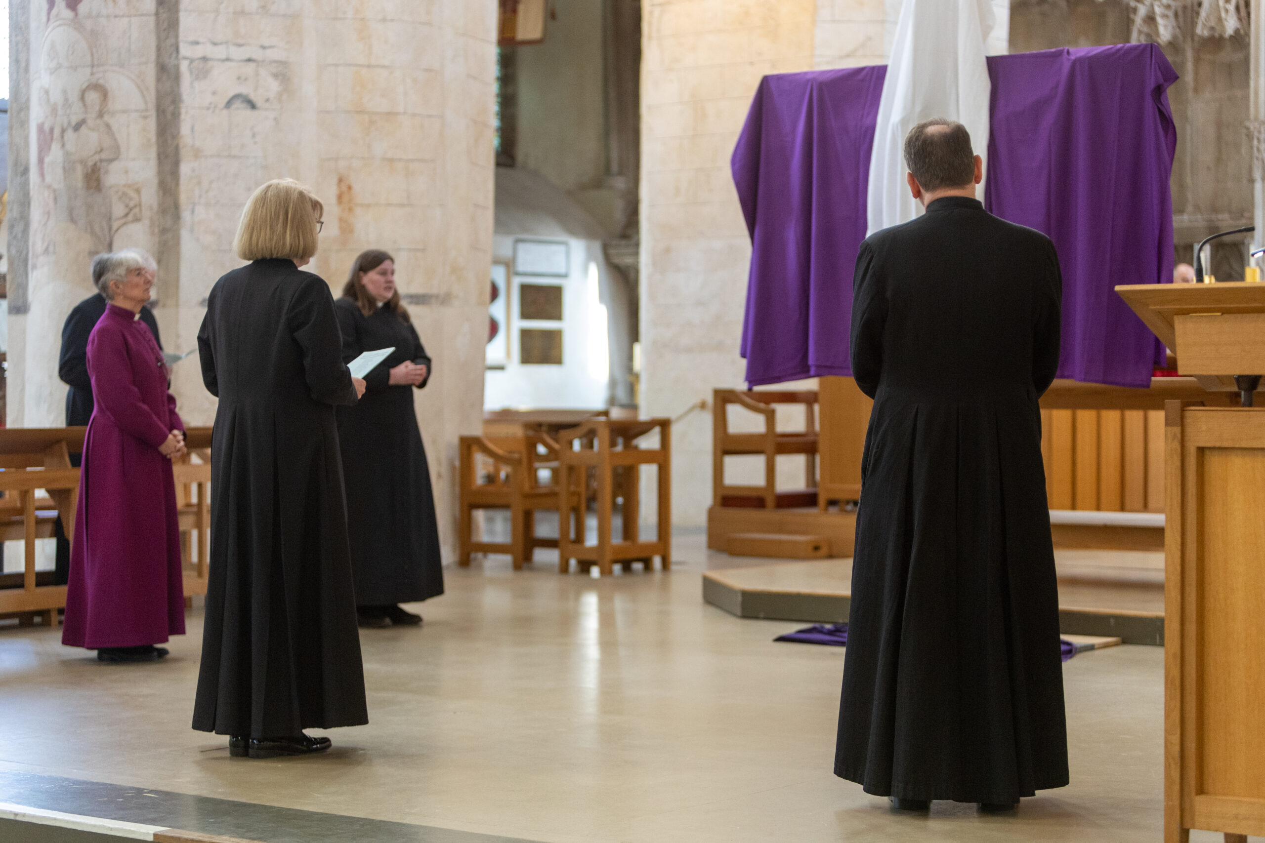 The Good Friday service at St Albans Cathedral. Photo: Toby Shepheard