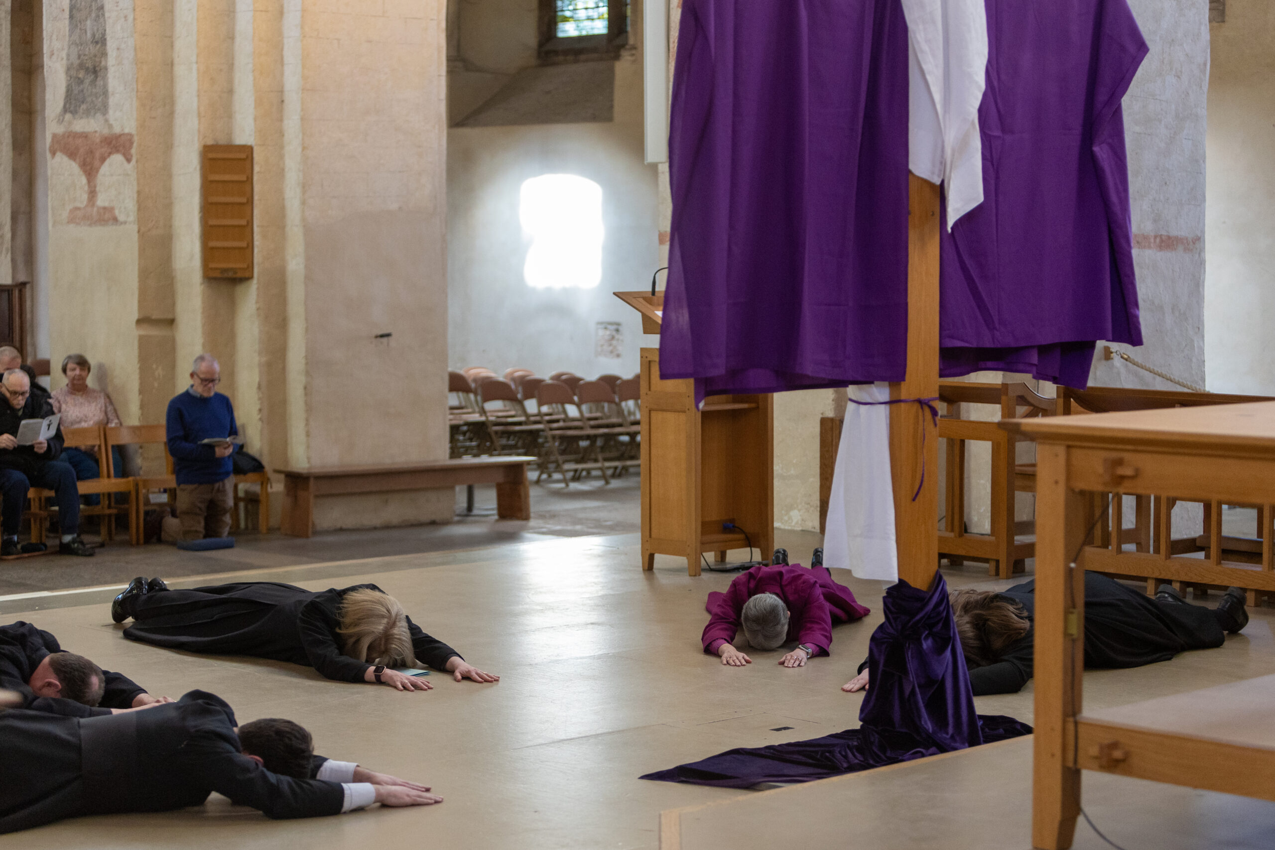 The Good Friday service at St Albans Cathedral. Photo: Toby Shepheard