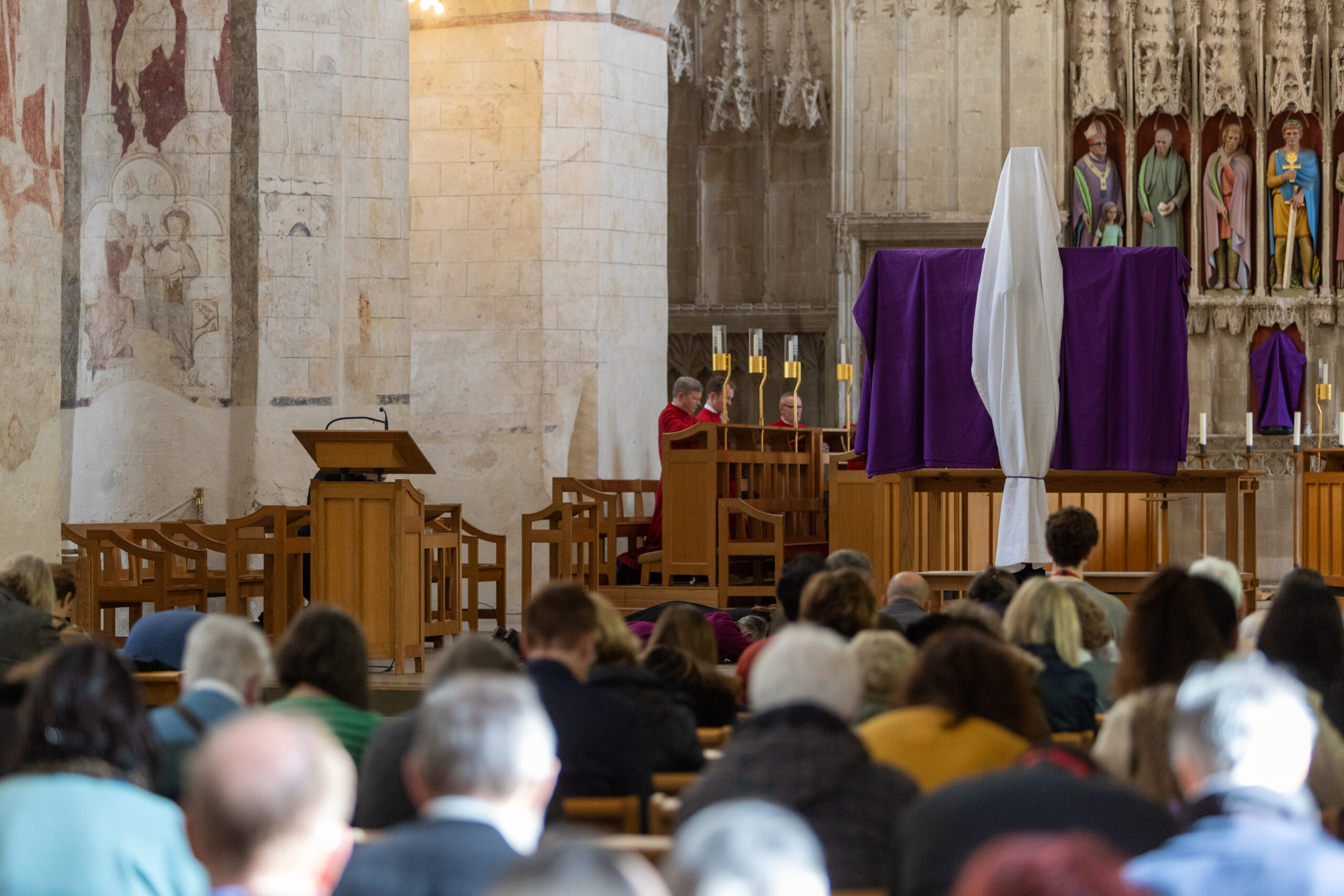 The Good Friday service at St Albans Cathedral. Photo: Toby Shepheard