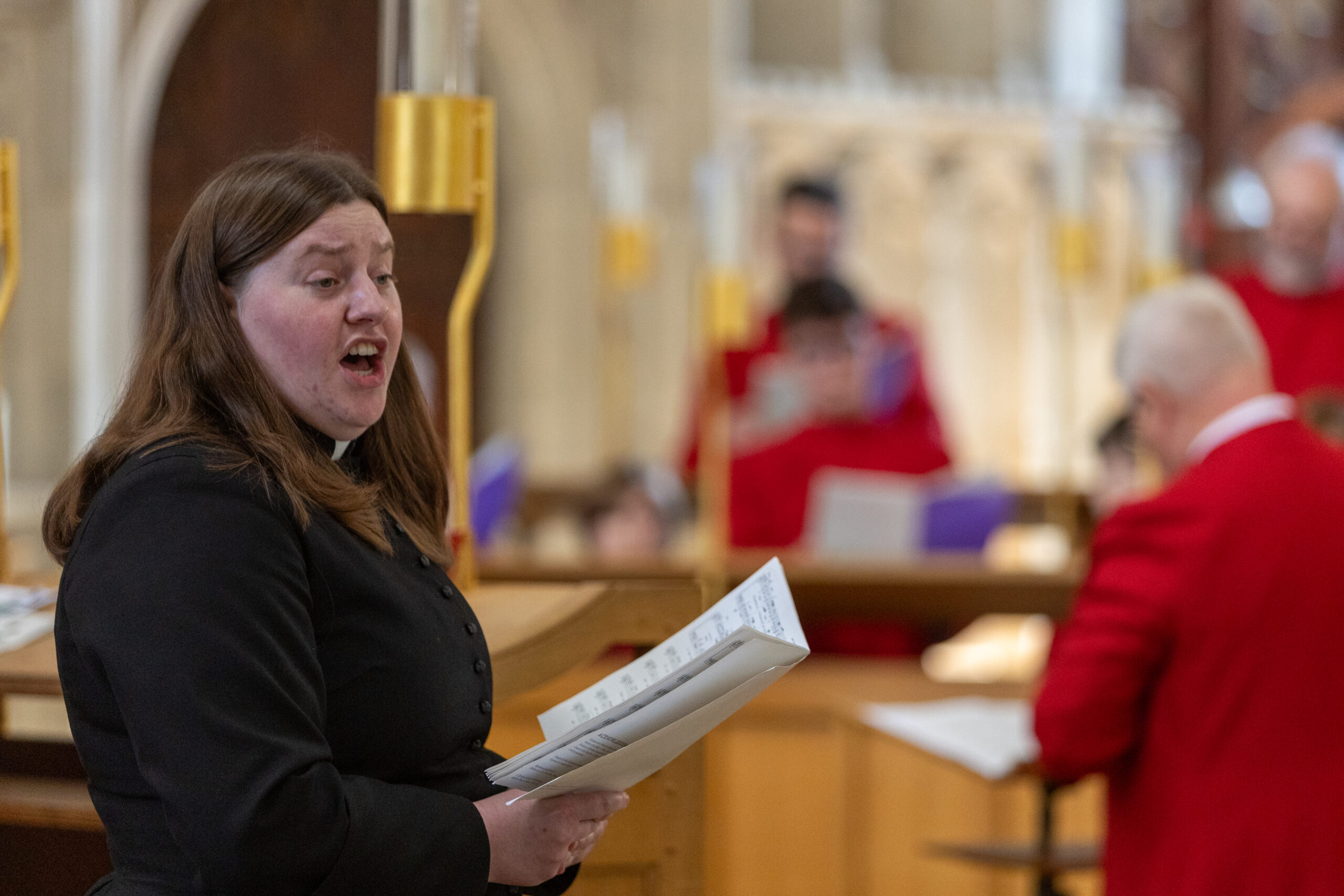 The Good Friday service at St Albans Cathedral. Photo: Toby Shepheard