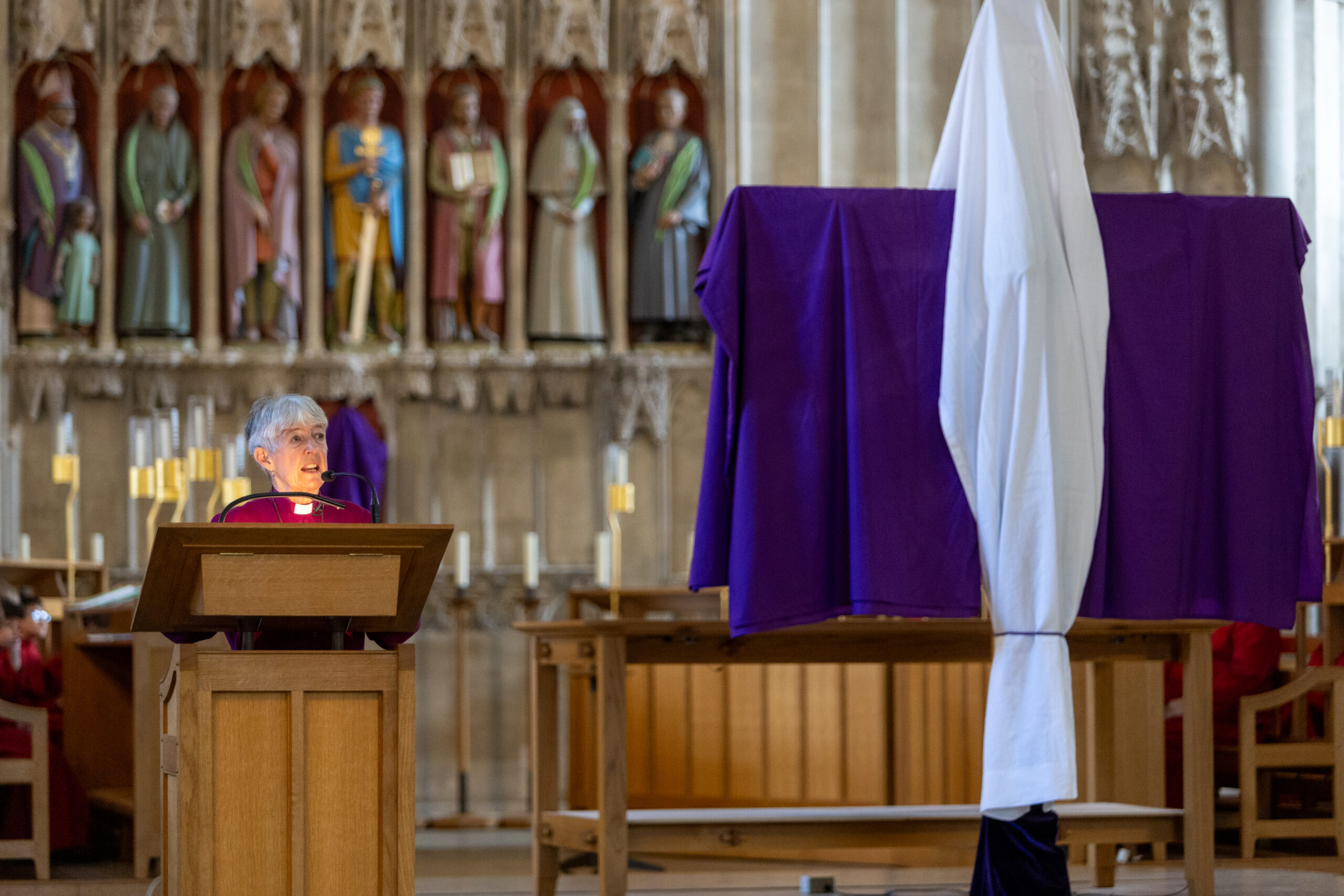 The Good Friday service at St Albans Cathedral. Photo: Toby Shepheard