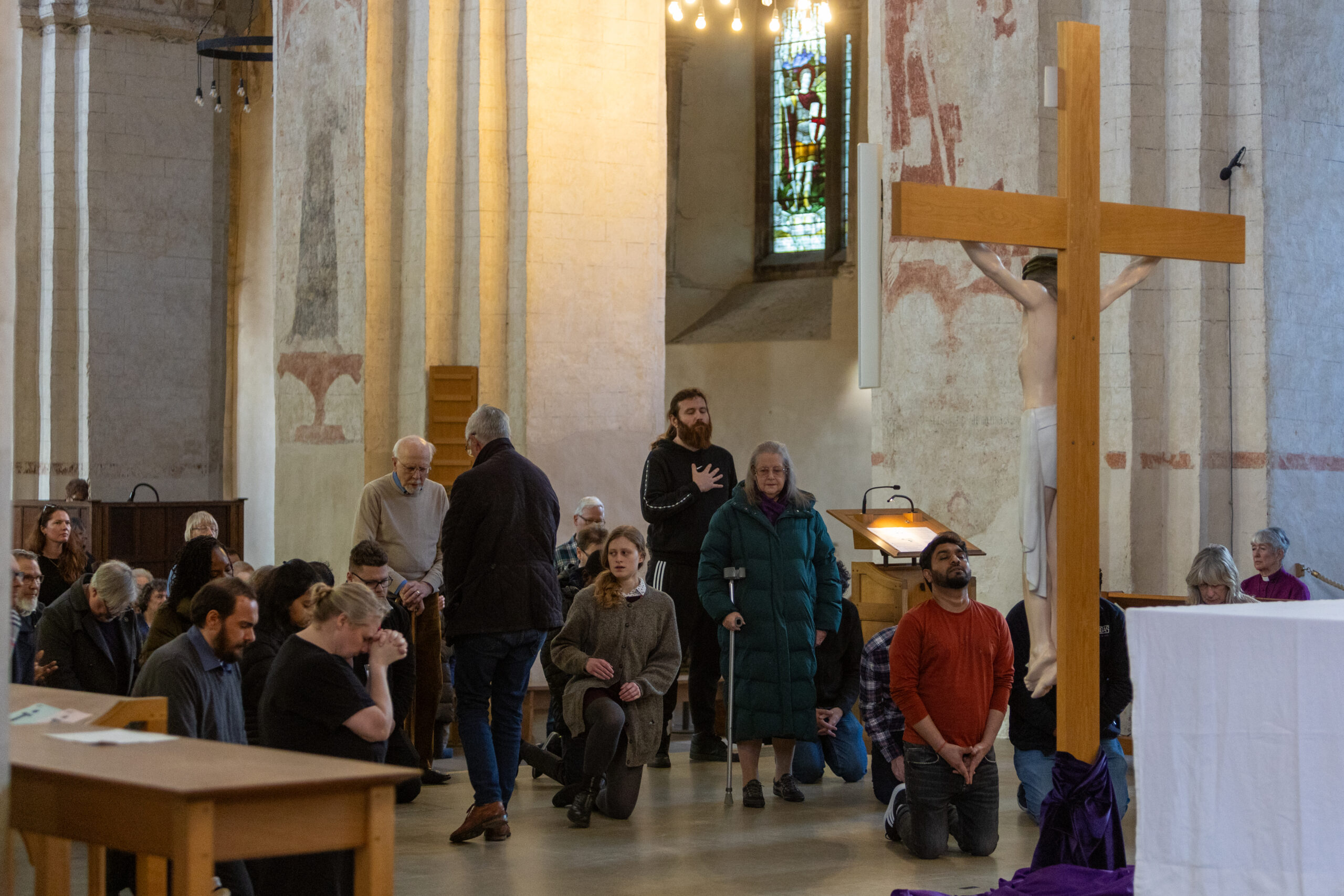 The Good Friday service at St Albans Cathedral. Photo: Toby Shepheard