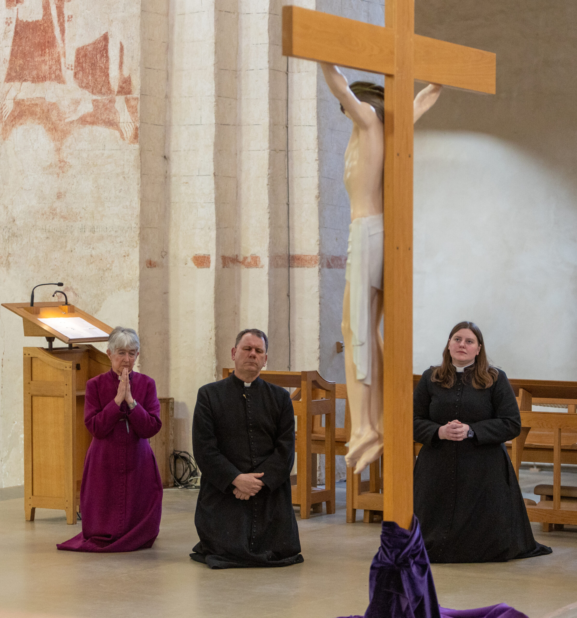The Good Friday service at St Albans Cathedral. Photo: Toby Shepheard