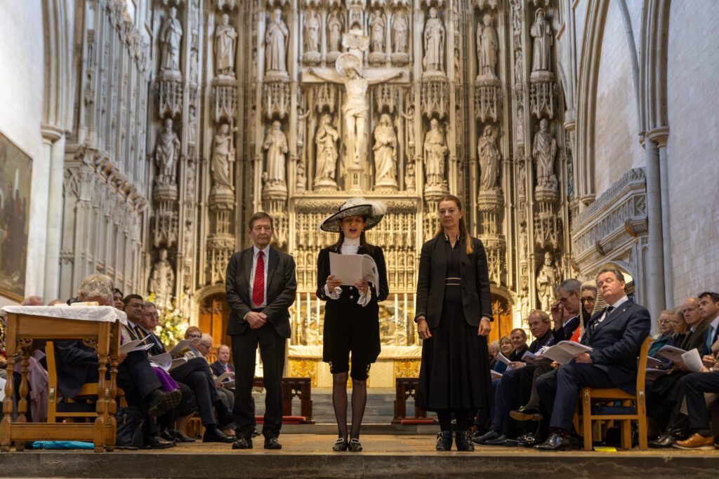 The declaration of the new High Sheriff at St Albans Cathedral. Photo by Toby Shepheard.