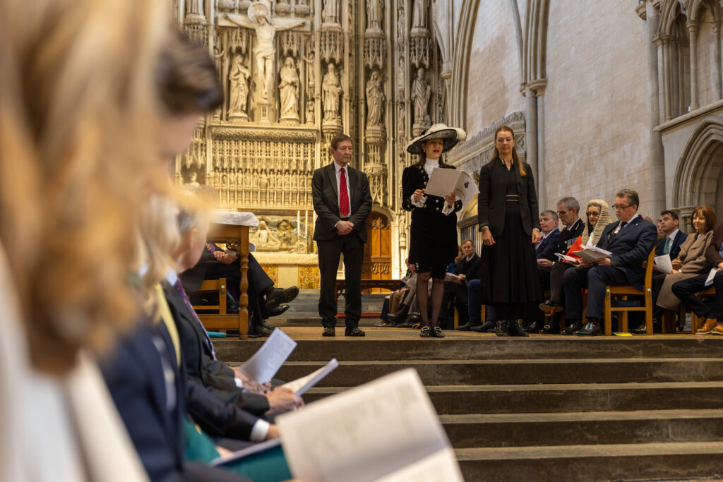 The declaration of the new High Sheriff at St Albans Cathedral. Photo by Toby Shepheard.