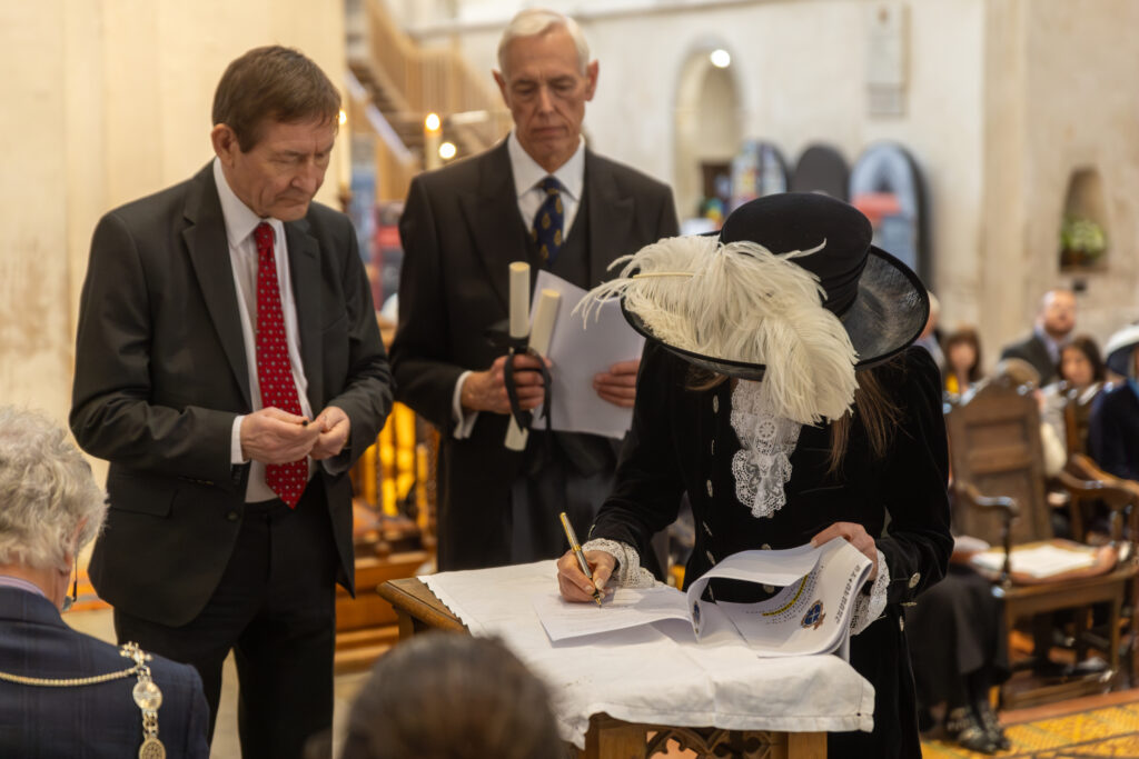 The declaration of the new High Sheriff at St Albans Cathedral. Photo by Toby Shepheard.
