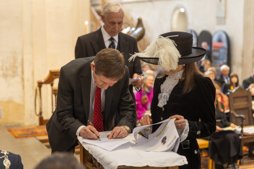The declaration of the new High Sheriff at St Albans Cathedral. Photo by Toby Shepheard.
