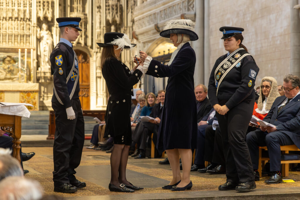 The declaration of the new High Sheriff at St Albans Cathedral. Photo by Toby Shepheard.