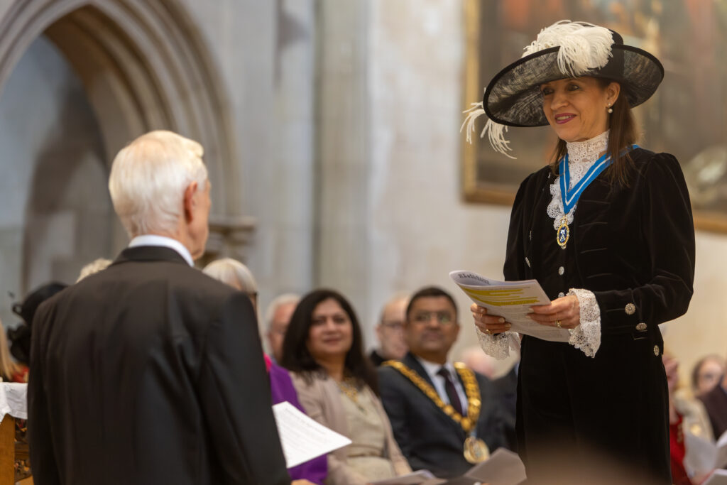 The declaration of the new High Sheriff at St Albans Cathedral. Photo by Toby Shepheard.